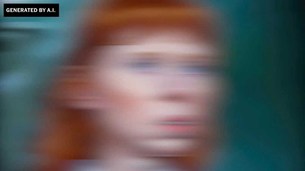 AI generated and labeled image of a woman