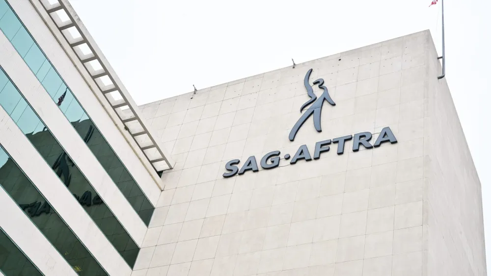 White building with Sag-Aftra signage